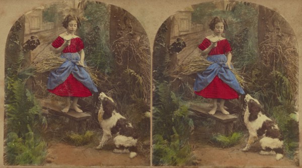 Dining Out, and Nothing for the Waiter, about 1860. Creator: London Stereoscopic & Photographic Co.
