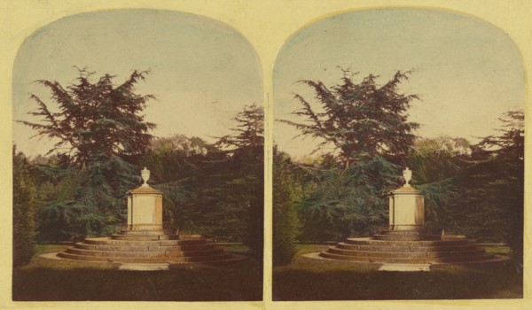 Boatswain's Tomb. Newstead Abbey, about 1860. Creator: London Stereoscopic & Photographic Co.