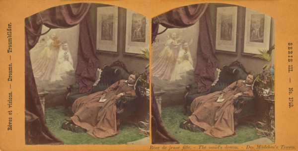 Reve de jeune fille. - The maid's dream. - Des Madchen's Traum., about 1865. Creator: S.P. Christmann.