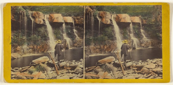 Glens of the Catskills, The Bastion Fall, Kauterskill Glen, near the Laurel House, about 1864-66. Creator: E. & H.T. Anthony.