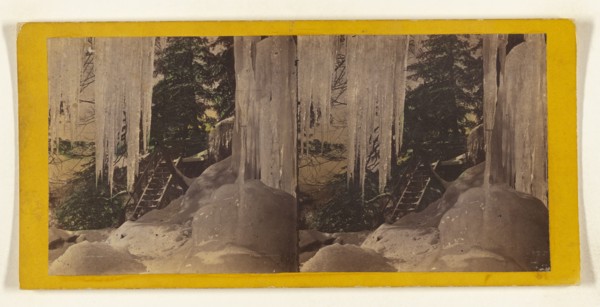 Winter in the Catskills. Ice and snow, about 1862. Creator: E. & H.T. Anthony.