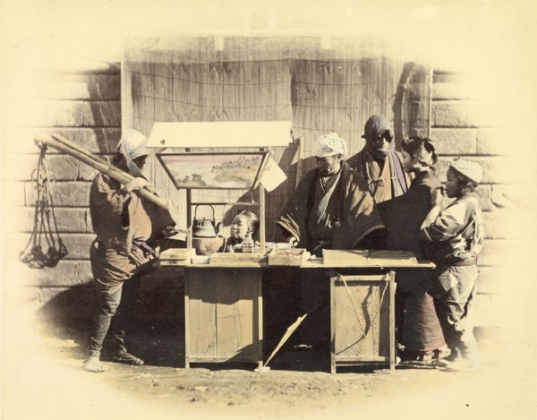 Street Refreshment Stall, 1863-1868. Creator: Felice Beato.