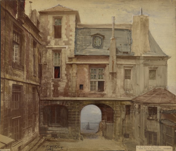 R. St. Paul & R. des Lions, Hotel dit de la Vieuville (disparu), 1883. Creator: H. C. Godefroy.