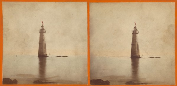 Minot's Ledge Lighthouse., September 12, 1869. Creator: J.H. Williams.