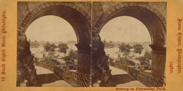 Girard Avenue and Connecting R.R. Bridge, Fairmount Park, Philadelphia, Pennsylvania, about 1872. Creator: James Cremer.