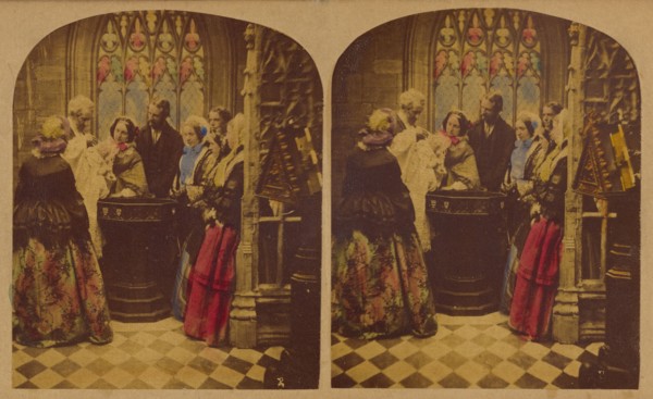 Christening., about 1860. Creator: Joseph John Elliott.