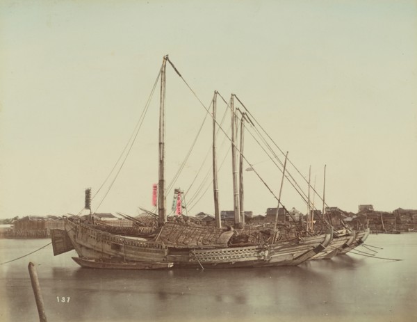 Japanese Junks, 1870s-1890s. Creator: Kusakabe Kimbei.