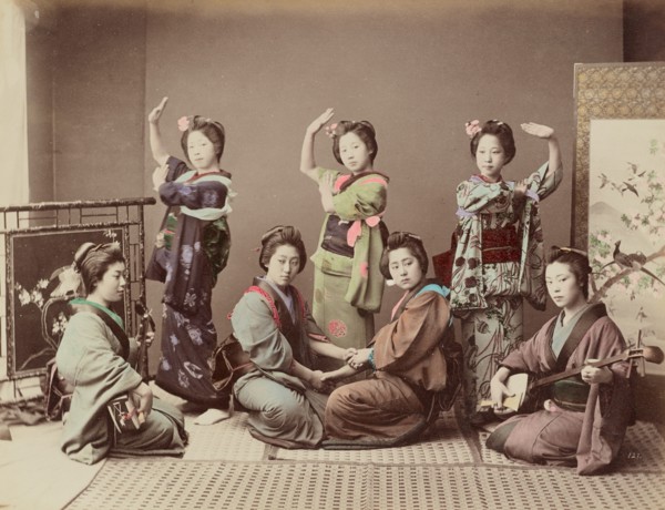 Group of Young Women, 1870s-1890s. Creator: Kusakabe Kimbei.