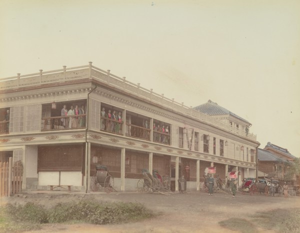 Geisha House, 1870s-1890s. Creator: Kusakabe Kimbei.
