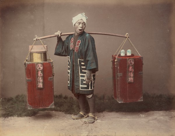Street Amazake Seller, 1870s-1890s. Creator: Kusakabe Kimbei.