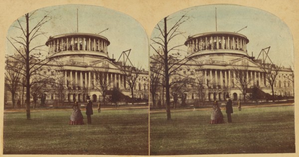 View of The Capitol, Washington, U.S., about 1860. Creator: London Stereoscopic & Photographic Co.