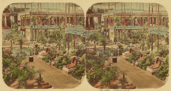 Crystal Palace - View of the North Transept, 1850s. Creator: London Stereoscopic & Photographic Co.