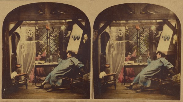 A Ghost, about 1865. Creator: London Stereoscopic & Photographic Co.