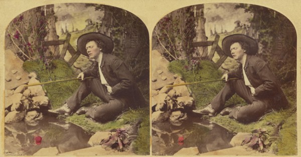 Waiting for a Bite., 1876. Creator: L. Melander & Bro.