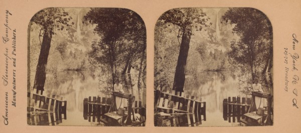 Nature's Mirror, Yosemite Falls, California, U.S.A., 1902. Creator: RY Young.