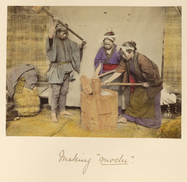Making mochi, about 1873-1883. Creator: Shinichi Suzuki I.