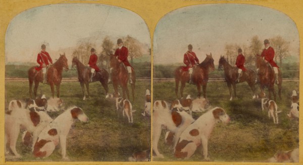Fox hunt, about 1860. Creator: Unknown.
