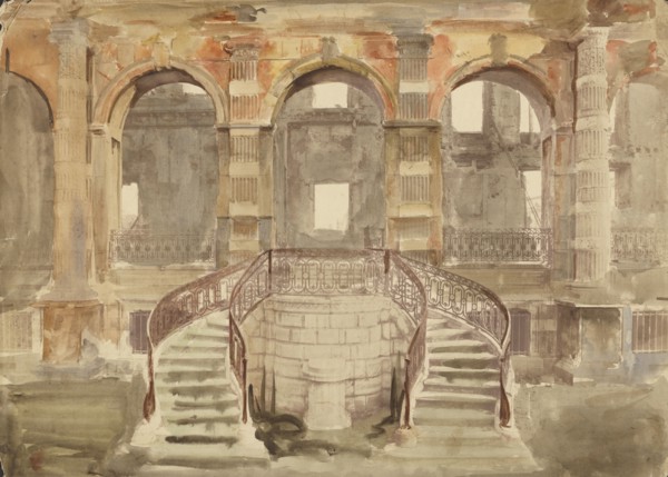 Ruins of Tuileries Palace, 1871-1883. Creator: Unknown.