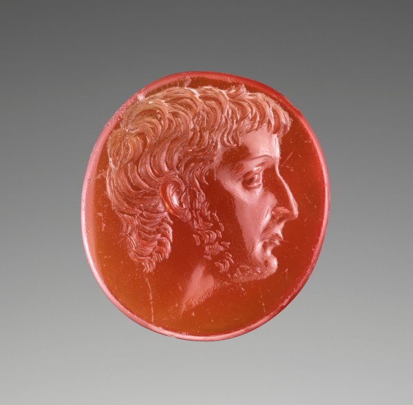 Intaglio with Portrait of Octavian, 44-30 B.C. Creator: Unknown.