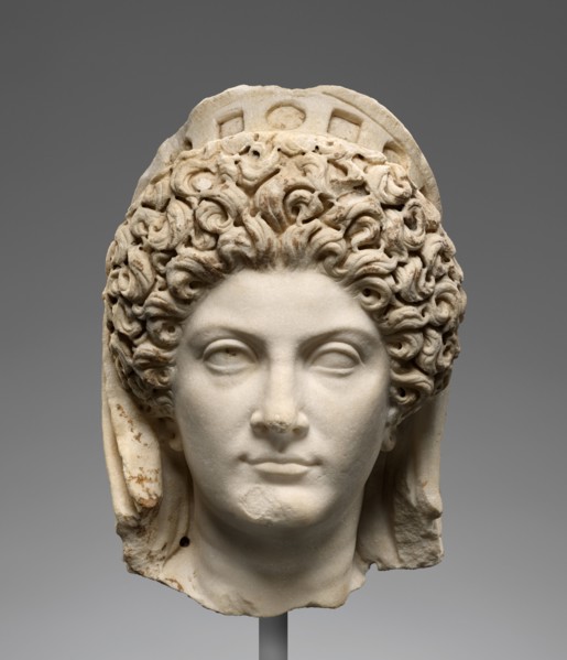 Portrait Head of Julia Titi, about A.D. 90. Creator: Unknown.