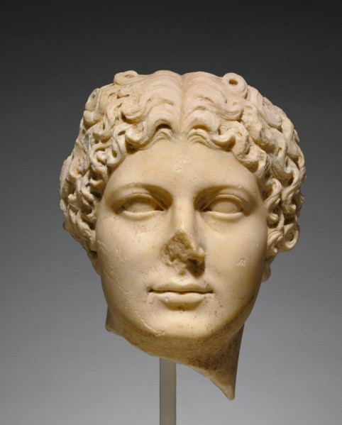 Portrait Head of Agrippina the Younger, about A.D. 50. Creator: Unknown.
