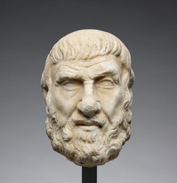 Head of a Greek Philosopher or Poet, 2nd century A.D. Creator: Unknown.