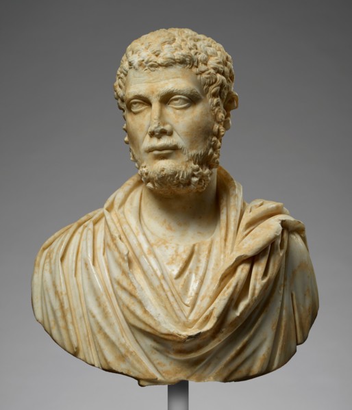 Portrait Bust of a Bearded Man, about A.D. 215. Creator: Unknown.