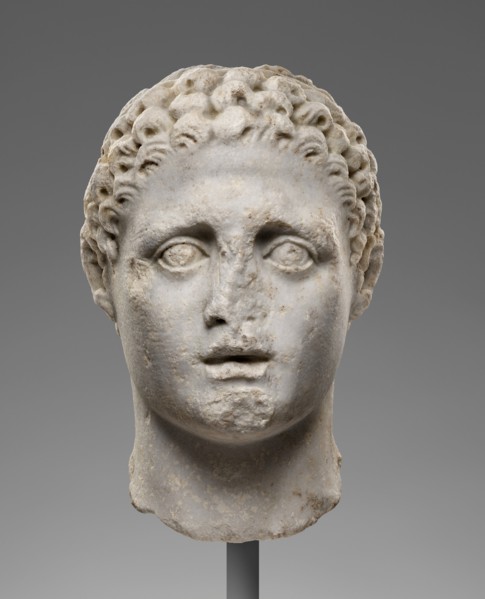 Head of a Male Figure, perhaps Hercules, 2nd century A.D. Creator: Unknown.
