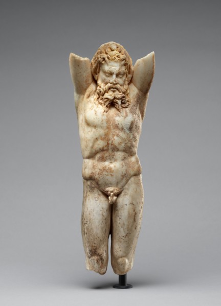 Furniture Support Shaped as a Hanging Marsyas, A.D. 100-200. Creator: Unknown.
