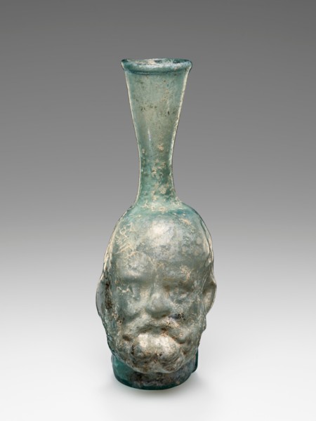 Head Flask, A.D. 100-200. Creator: Unknown.