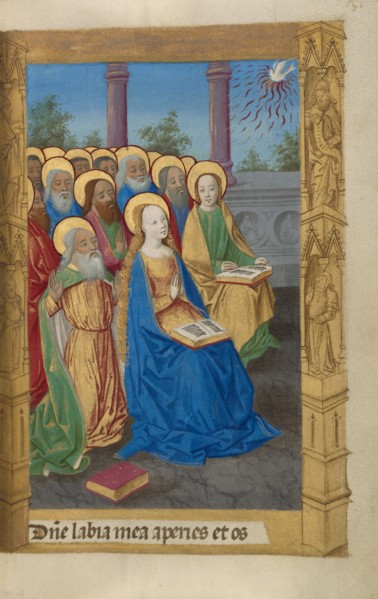Pentecost; Book of Hours, 1478. Creator: Master of Guillaume Lambert.