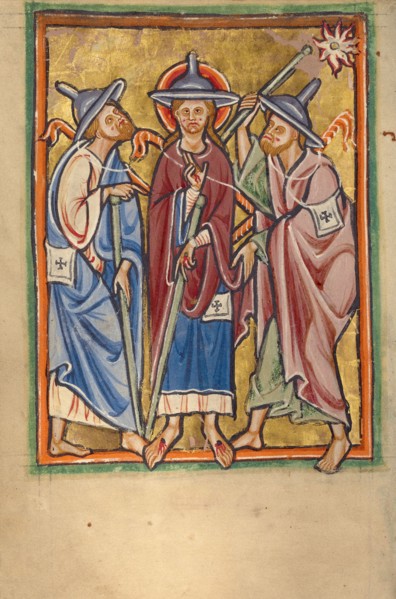 The Road to Emmaus, about 1190-1200. Creator: Unknown.