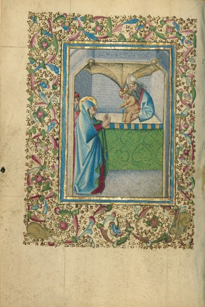 The Presentation in the Temple; Book of Hours, about 1460. Creator: Unknown.