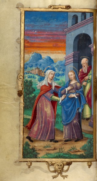 The Visitation; Book of Hours, 1544. Creator: Unknown.