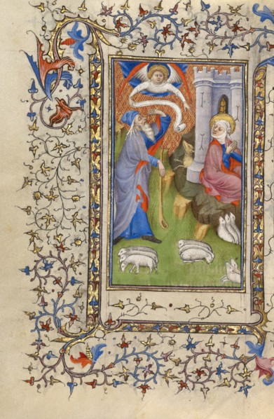 The Meeting at the Golden Gate; Book of Hours, about 1410. Creator: Unknown.
