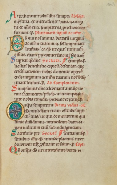 Decorated Initial D; Decorated Initial O; Stammheim Missal, probably 1170s. Creator: Unknown.
