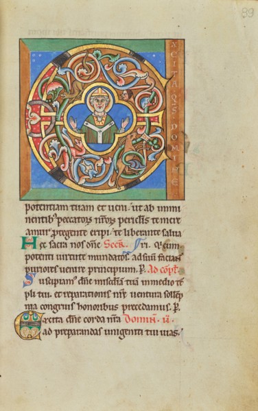 Initial E: An Archbishop; Stammheim Missal, probably 1170s. Creator: Unknown.