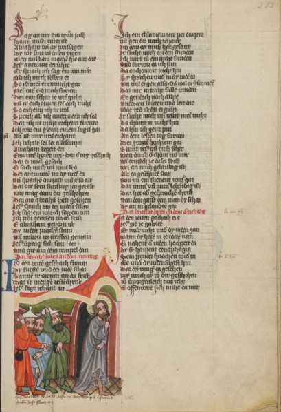 Jesus Hiding from the Israelites; Weltchronik, about 1400-1410. Creator: Unknown.