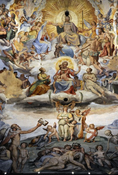 The Last Judgement, Duomo of Florence, Italy, 1572-1579.  Creators: Giorgio Vasari, Federico Zuccaro.