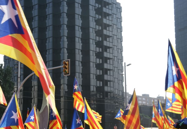 National Day of Catalonia, Barcelona, 11-09-2014.  Creator: LTL.