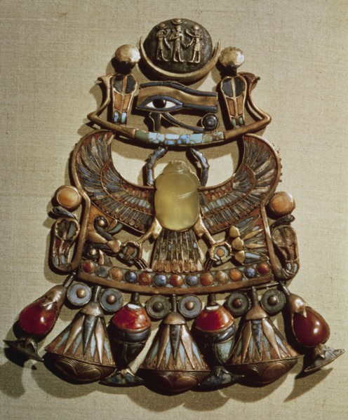 Winged Scarab Pendant of Tutankhamun, 1332-1322 BC. Creator: Unknown.