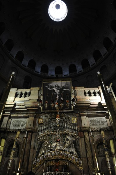 Aedicula, the tomb of Christ at The Holy Sepulchre, Jerusalem, Israel, 2014. Creator: LTL.