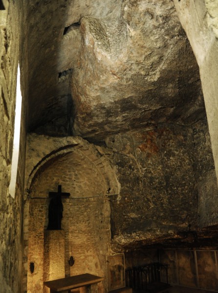 Chapel of the Invention of the Cross, Basilica of the Holy Sepulchre, Jerusalem, 12th century.  Creator: LTL.