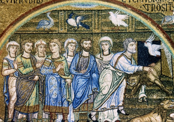 Noah freeing the animals from the ark, Saint Mark's Basilica, Venice, Italy, 12th-14th century. Creator: Unknown.
