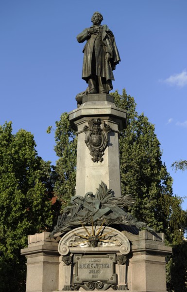 Monument to Adam Bernard Micki, Warsaw. Poland, 2013.  Creator: Unknown.