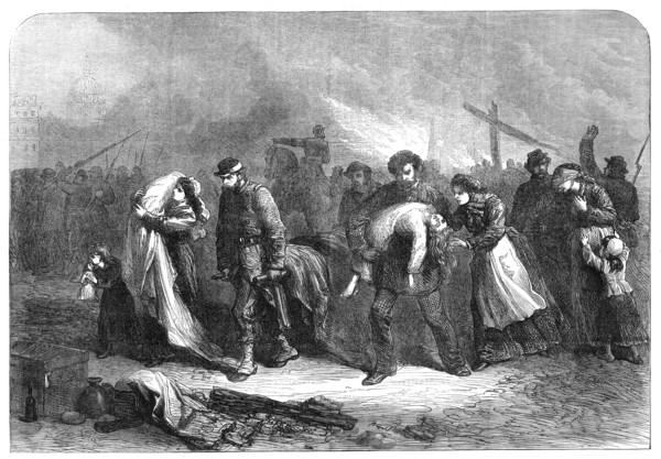 The Burning of Paris: saved from the fire, 1871. Creator: Unknown.