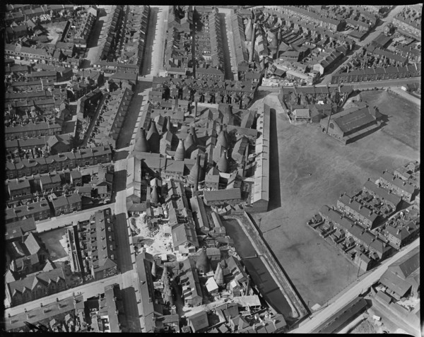 The Stanley and Crown  Potteries, Burslem, Staffordshire, c1930s. Creator: Arthur William Hobart.