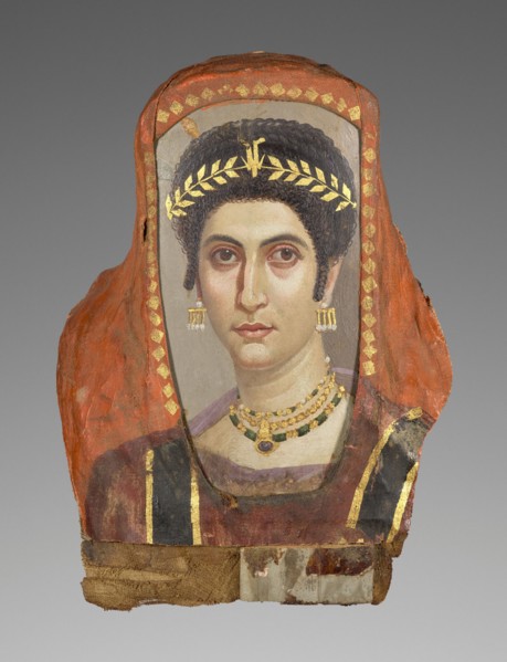 Mummy Portrait of a Woman, A.D. 100. Creator: Isidora Master.