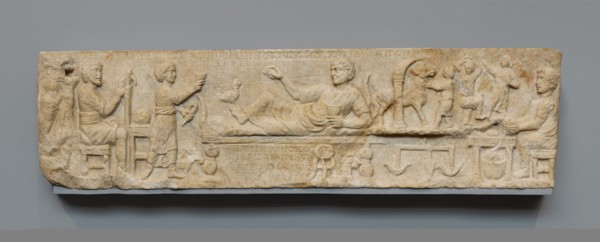 Front Panel from a Sarcophagus, about A.D. 180. Creator: Unknown.