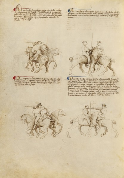Equestrian Combat with Sword, about 1410. Creator: Unknown.
